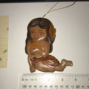 Hawaiian girl ornament